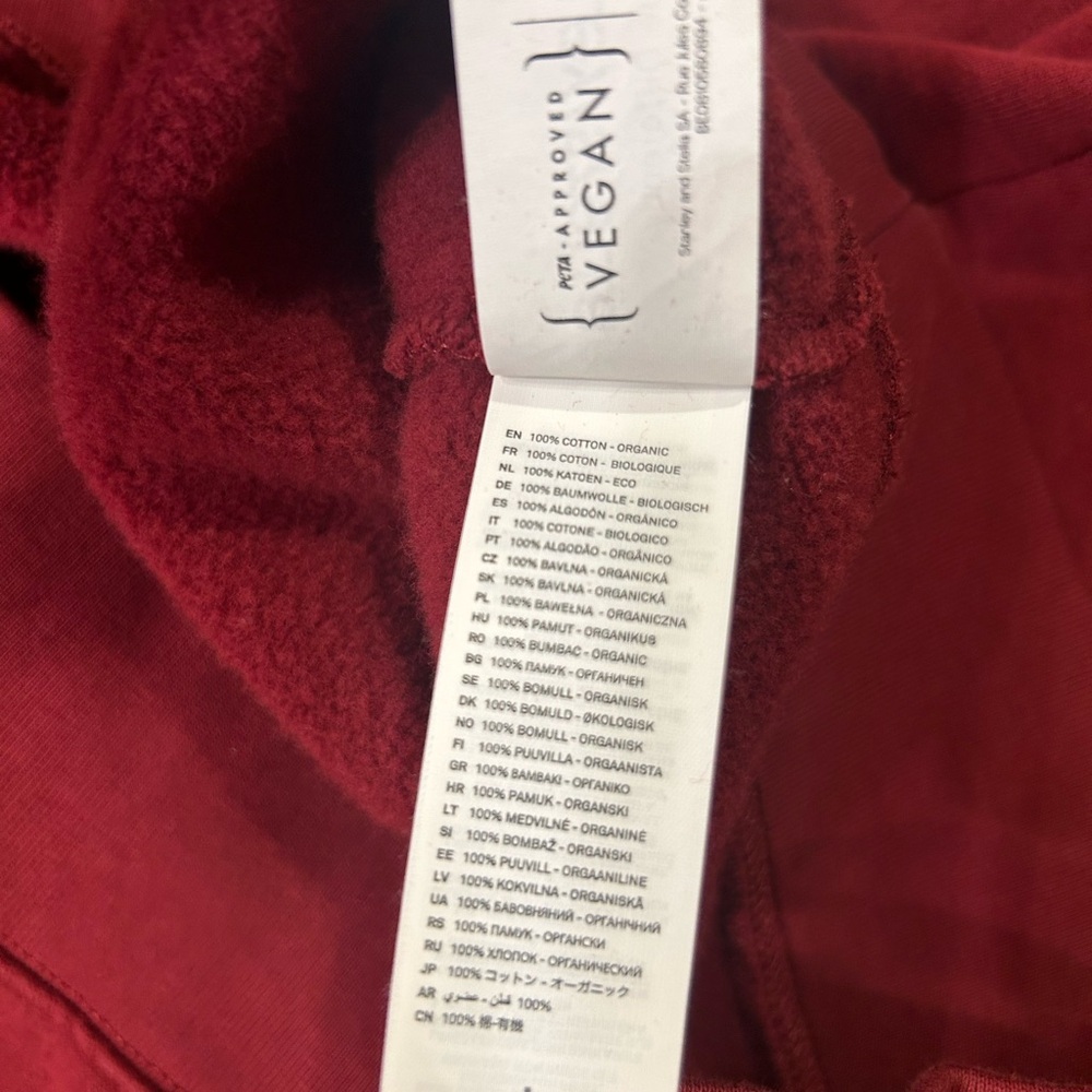 Stanley Stella Organic Cotton”London” Sweatshirt Burgundy Women’s Size Large - Picture 9 of 9